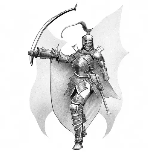 Medieval Knight Woman Warrior