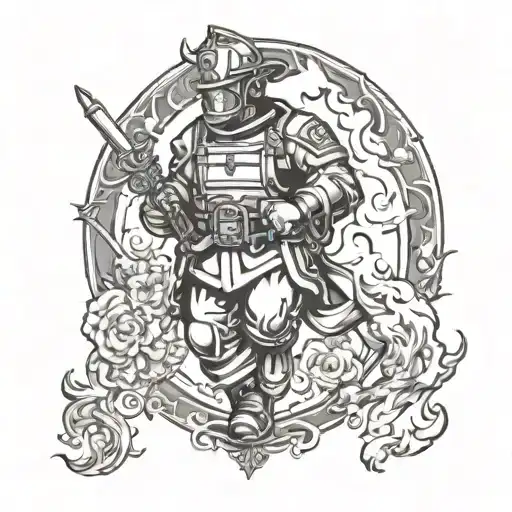 Fire Fighter Human Fantasy And Taurus Zodiac Sign