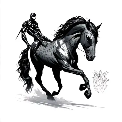 Spiderman With Horse