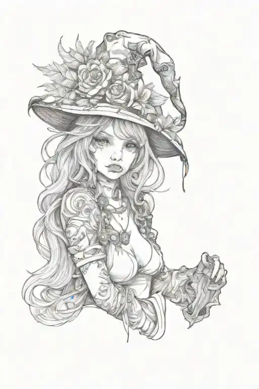 A Girl In A Witch Hat