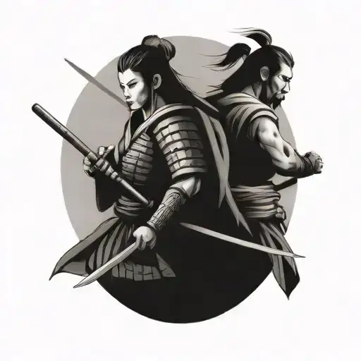 Male And Female Samurai