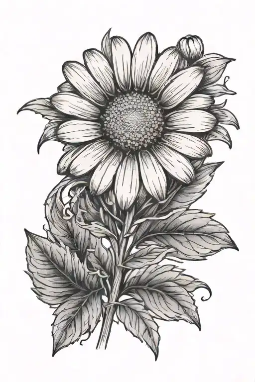 Small Daisy Flower Growing