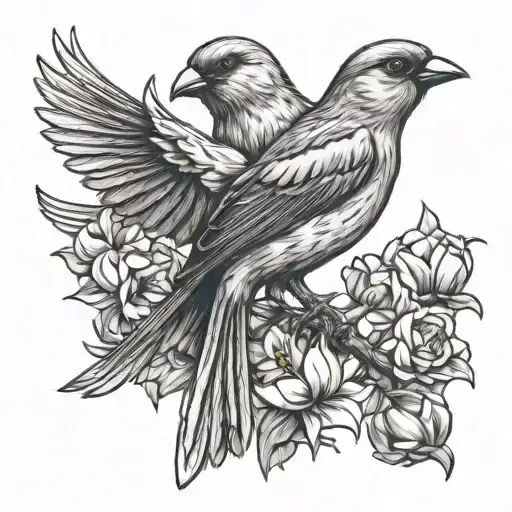 Gloster Canary Bird Singing