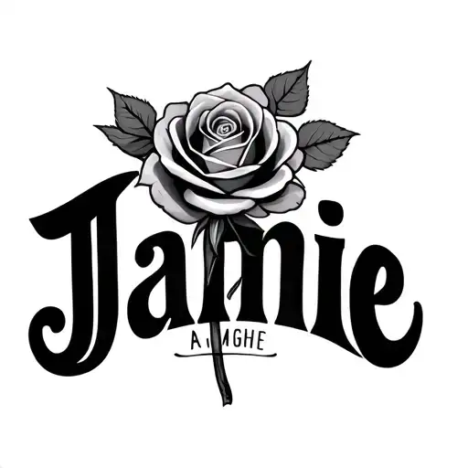 The Name Jamie With Rose Growing