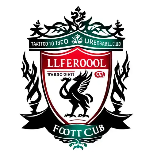 Lfc Football Club Logo In A Tribal Tattoo Style