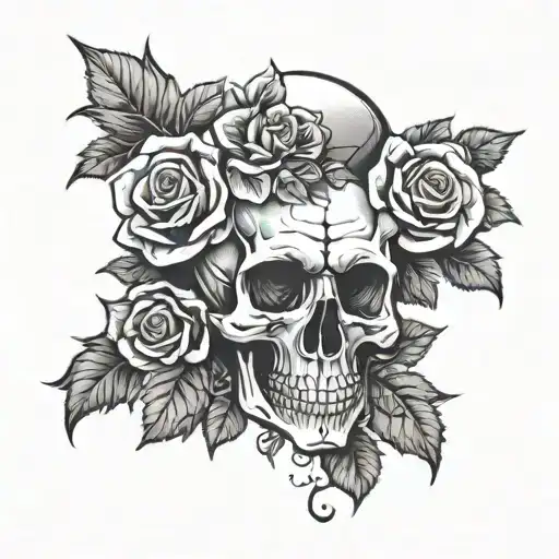 Skull And Roses
