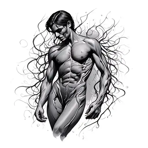 Veins Running In Body Little Lines