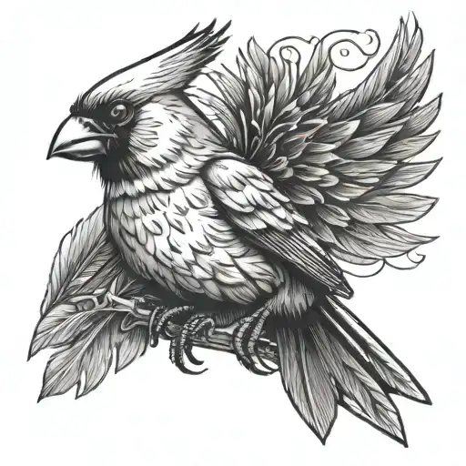 Cardinal With Red Eyes In Armor