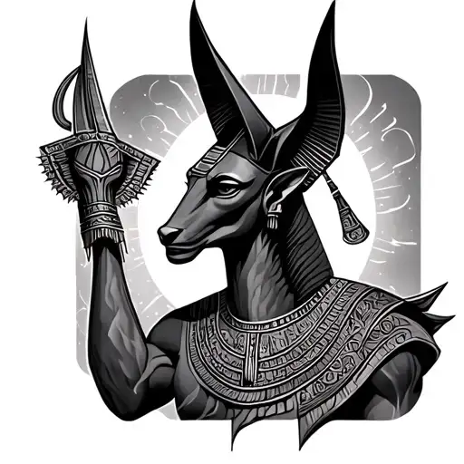 Dark Anubis Egiptian God
