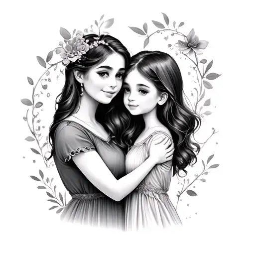 A Very Cute Mother And Daughter