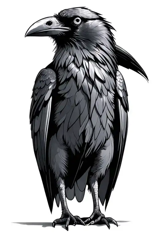 Raven Standing