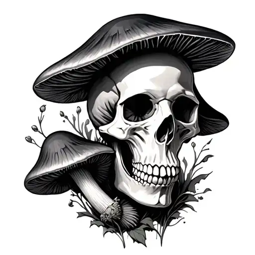 Mushroom And Skull