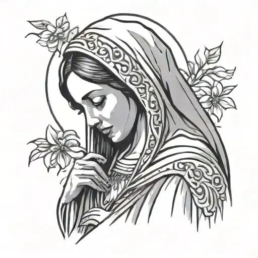Crying Virgin Mary With Tears