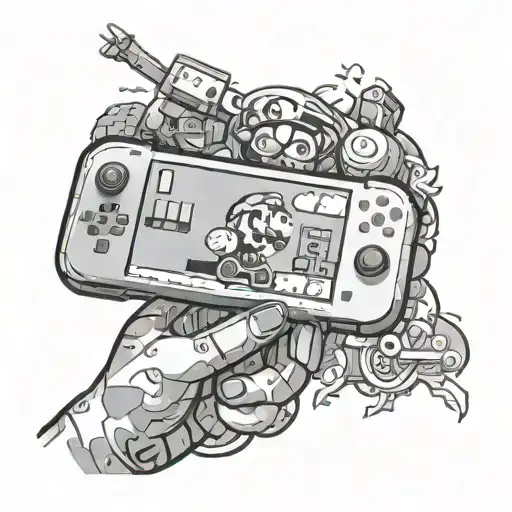 Super Mario Maker Playing On Nintendo Switch Blade Penetrating Middle