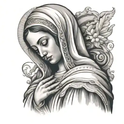 Crying Virgin Mary With Tears