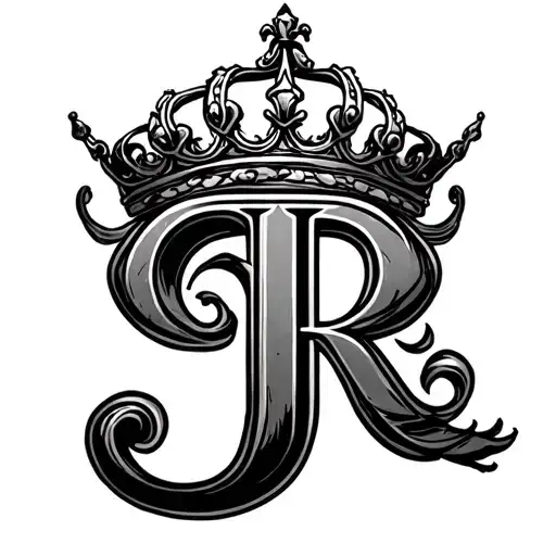 Letter J With A Crown