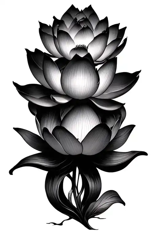 Lotus Flower Intertwined