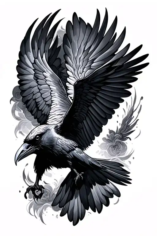 Flying Raven