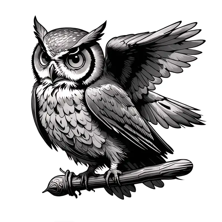 Harry Potter Snitch Flying Magic Stick Owl