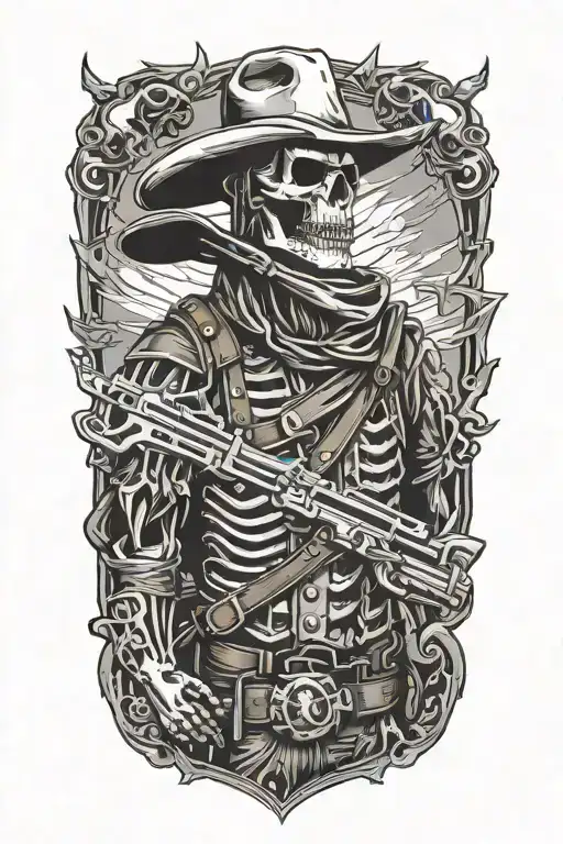 Tactical Skeleton Cowboy