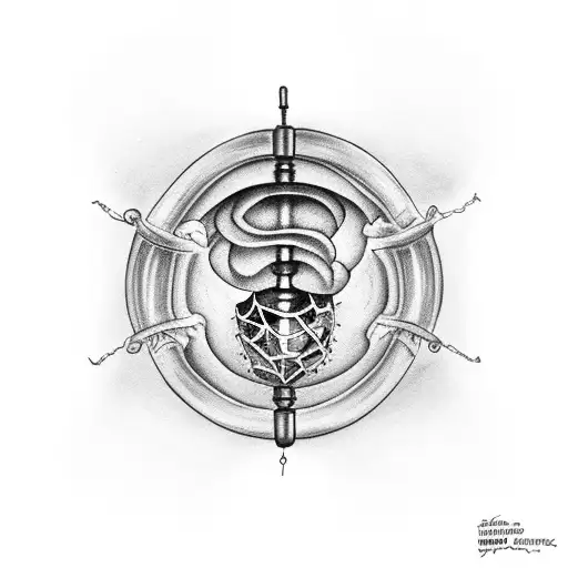 Rib Cage With A Lantern Inside With A Sand Timer Above Dripping Sand Into The Lantern