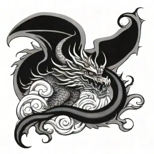 Dragon & Waves