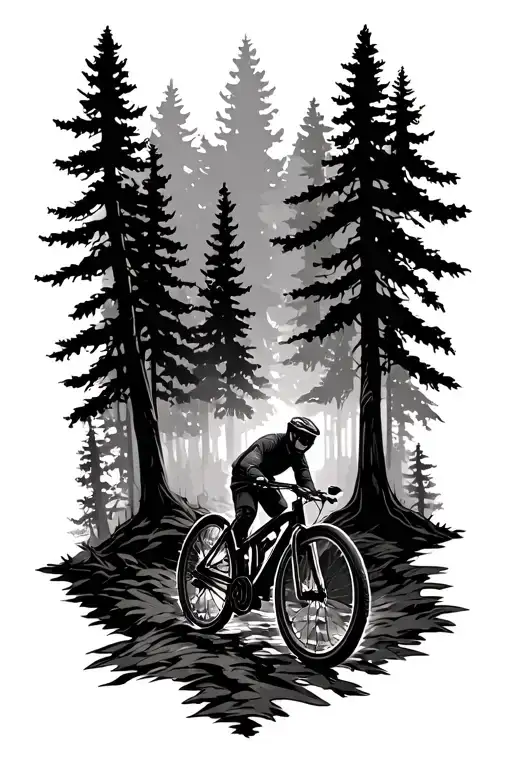 Forest And Bike