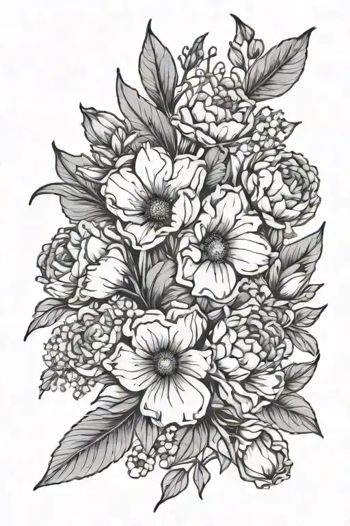 Birth Flowers- January March April Birth Flower