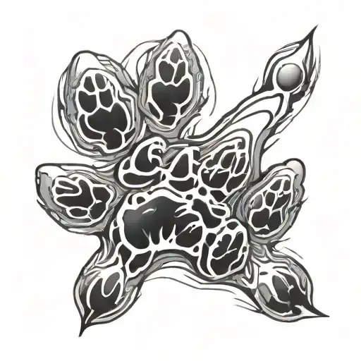 Cat Paw Leaving A Scar