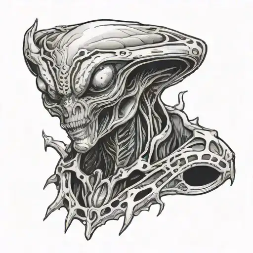 Alien Ripping Dimension Funnel Where It Becomes