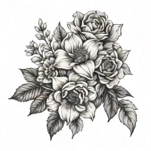 January And November Birth Flower Bouquet