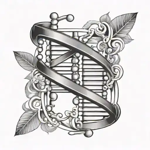 Dna Symbol With Surname Ilos Written Inside The Helices