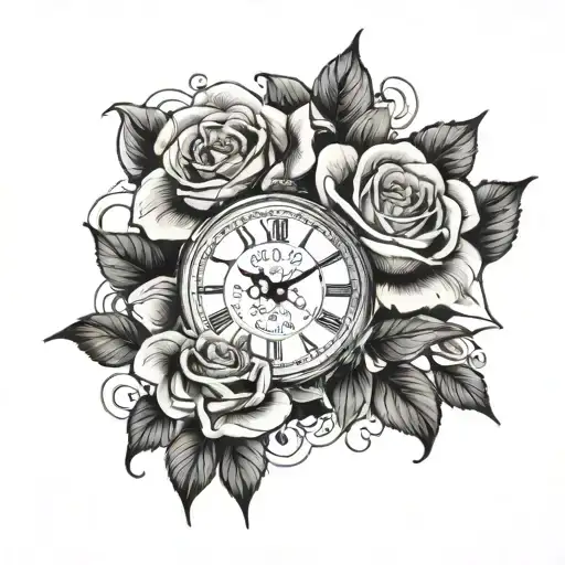 Liam Ethan Horloge Avec Rose Intertwined