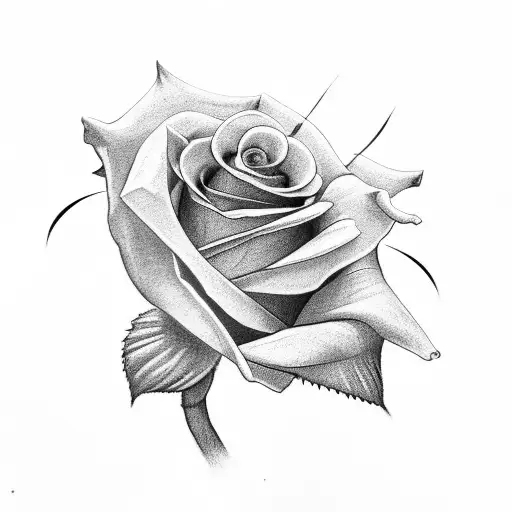 Small Rose With Needles