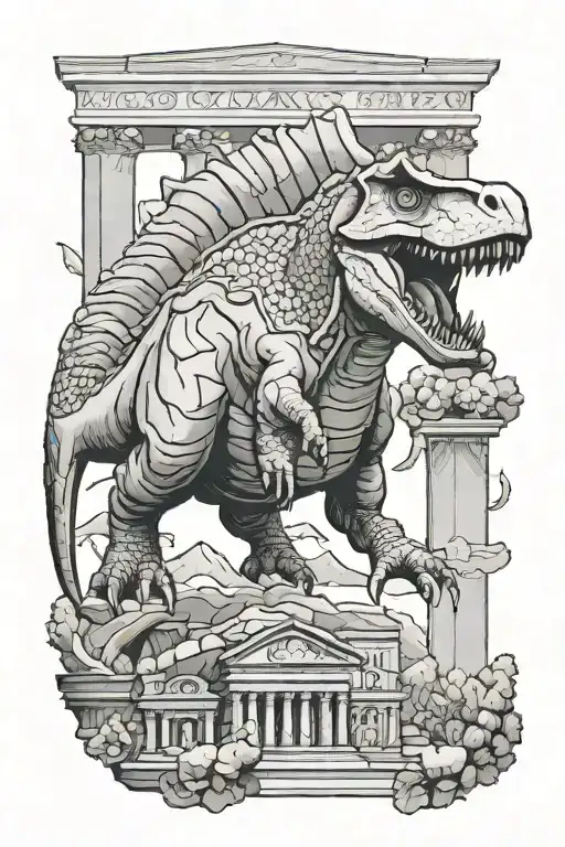 Dinosaur And Ancient Rome