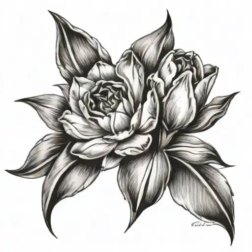 Memorial Tattoo Best Friend Tulips