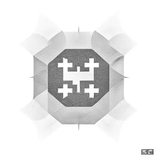 A Swiss Flag Incorporated Into A Black-grey Geometric Design With A Football