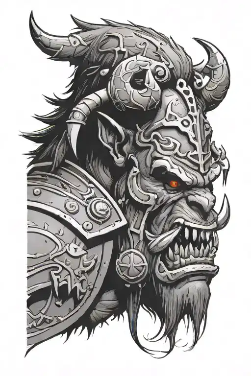 Warhammer Orc Face