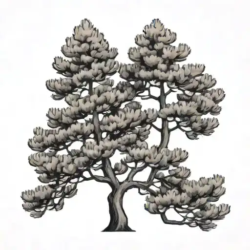 Minimalist Pine Tree