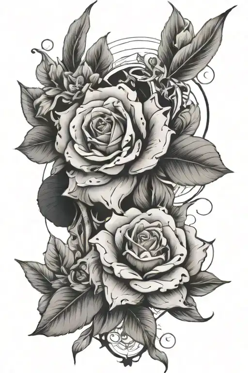 Inner Forearm Tattoo Line Work Tattoo That Combines Themes Of Joy And Suffering