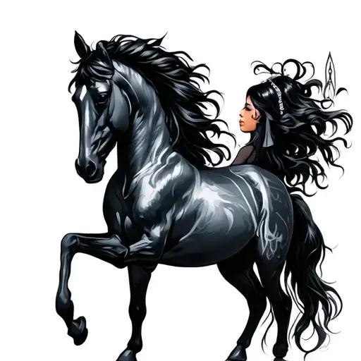 Black Girl Half Horse Sagittarius
