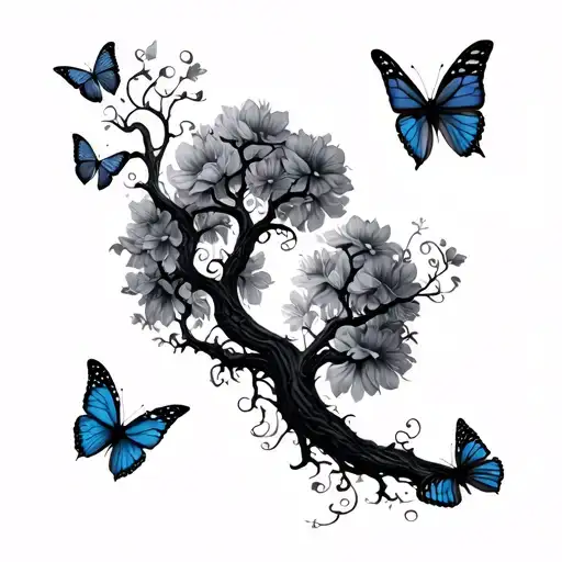 Poison Tree With Butterflies
