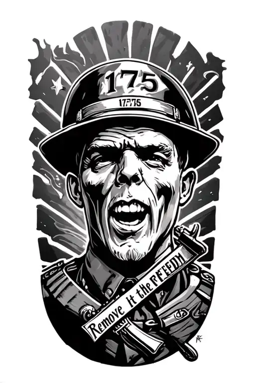 Usmc With 1775 Beind It Remove The Wonfreedom