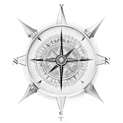 Knight Themed Compass And Map