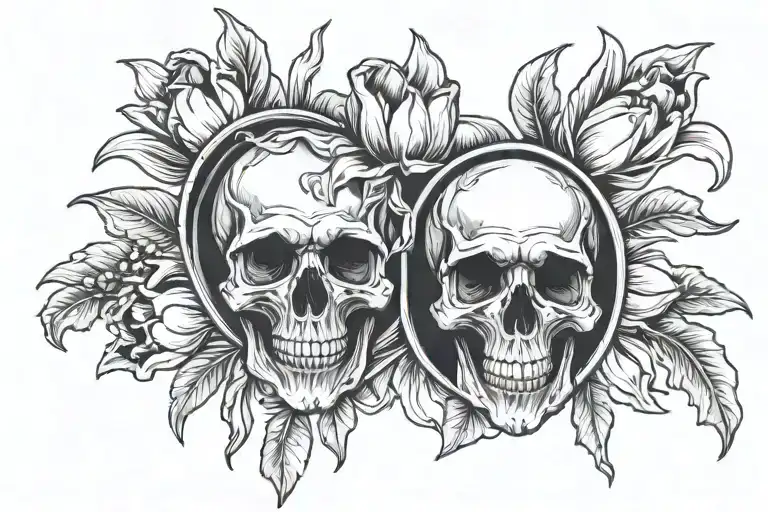 Suicideboys Skull With Tulip Beds