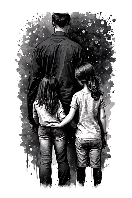 Father Daughter Holding Hands