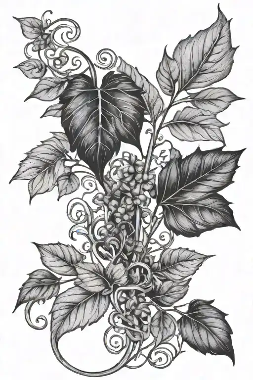 Leaves And Vine Wrapping