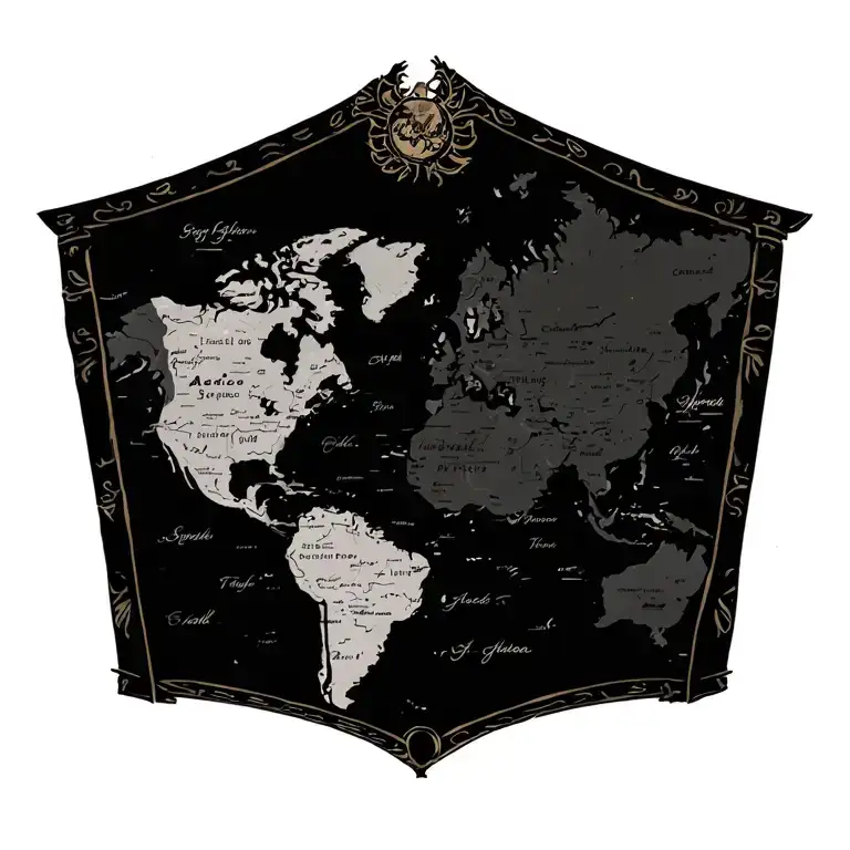 Big Old Looking Map That Is Drawn