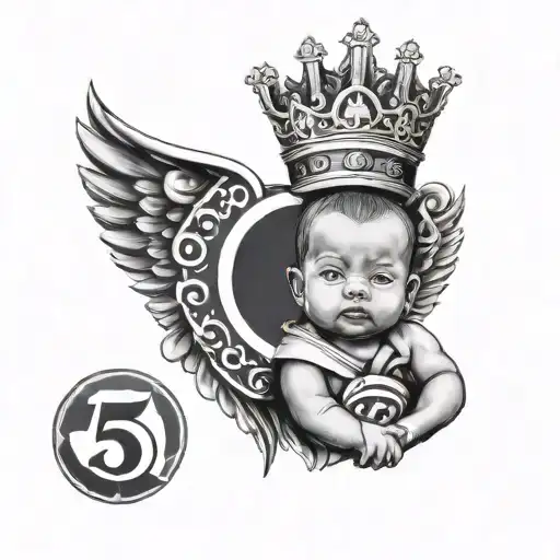 5 Day Old Baby With The Corinthians Symbol And Brazil Symbol In The Background