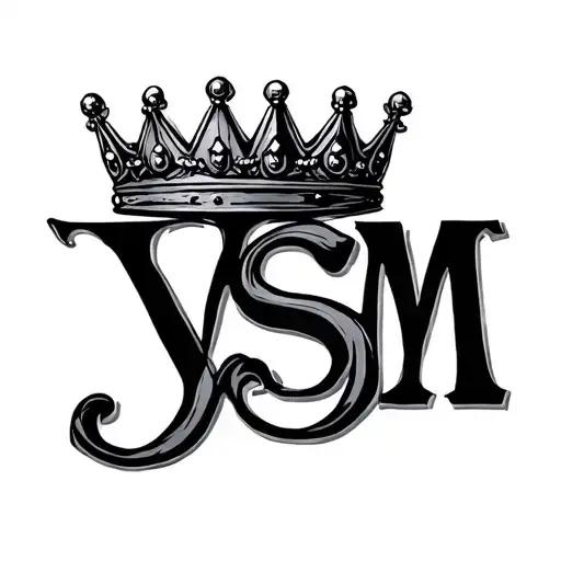 Ysm Initials With A Crown